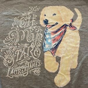 Lauren James Short Sleeve Tee - Patriotic Dog